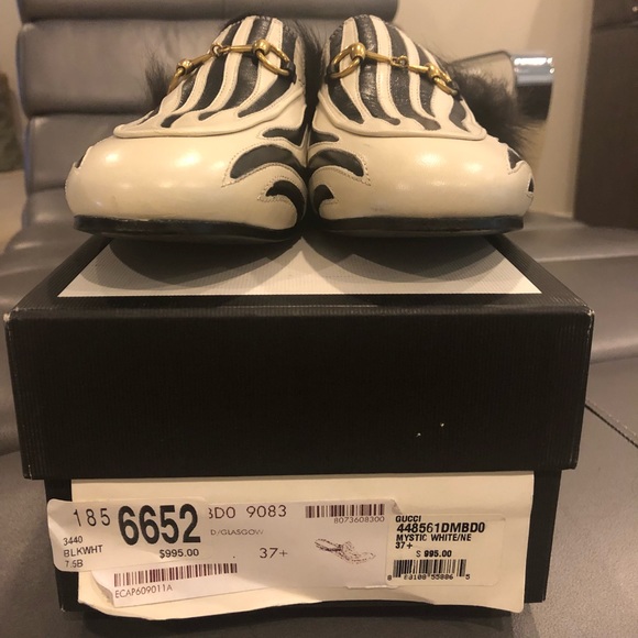 GUCCI Princeton Mule BLK/WHT - Picture 7 of 7